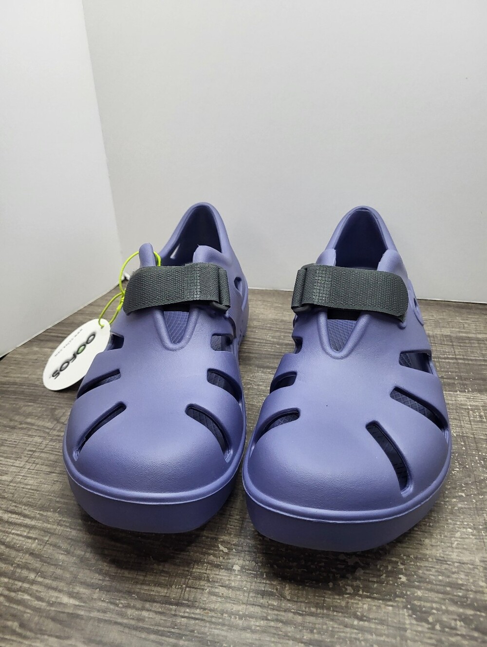 Oofos OOcandoo Recovery Shoe Water Drop Blue Mens 9 Womens 11 Adjusable New - Picture 4 of 8